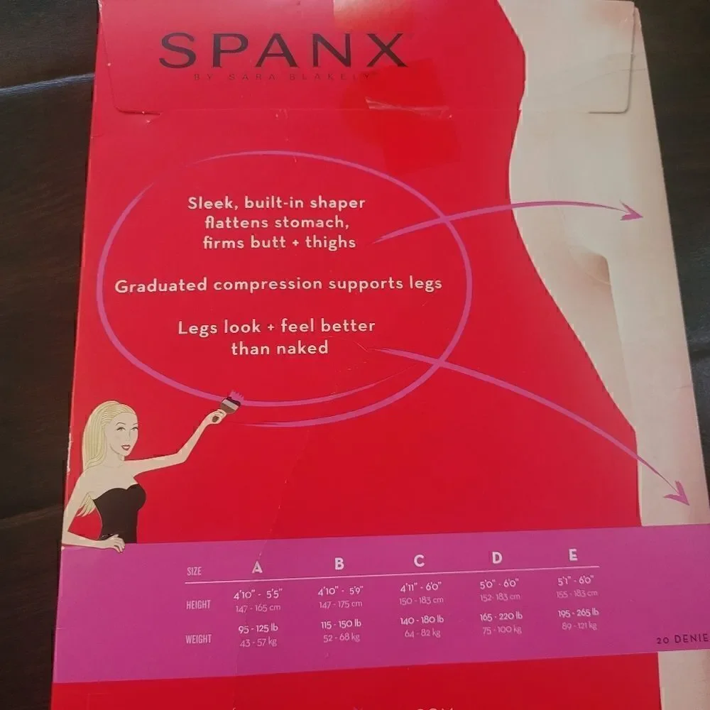 Spanx footless pantyhose size F/ 3X